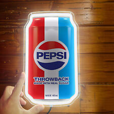 Pepsi Prawdziwa puszka cukru Neonowy znak świetlny Bar Klub Impreza Sklep Dekoracja ścienna 12"x 7" H4