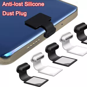 1 x spina antipolvere cellulare in silicone caricabatterie porta tipo C / Mirco USB / IPHONE - Foto 1 di 11