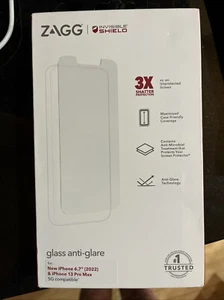 ZAGG Invisible Glass Anti-Glare Screen Protector for iPhone 13 Pro Max - Photo 1 sur 4