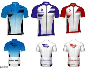 Mens Cycling Shirt Half Sleeves Summer Riding Outdoor Team Bicycle Jersey Deckra - Picture 1 of 8