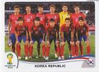 N°622 Korea Republic Team # Korea Republic Sticker Panini World Cup Brazil 2014