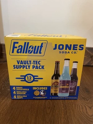 Fallout Jones Soda Vault-Tec 12 Pack NEW – Quantum, Grape, Sarsaparilla - Image 1 of 2