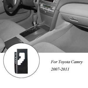 For Toyota Camry Qty2 Carbon Fiber Automatic Transmission Cover Trim Type C - Picture 1 of 12