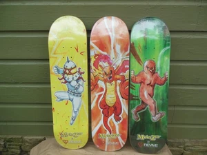 3 Metazoo X Revive Skateboard Cryptid Metal Man Bigfoot Piasa Bird Skate Decks - Picture 1 of 11
