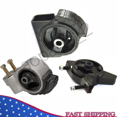 Engine Motor Mount Set 3PCS. 1990-1992 for Toyota Corolla 1.6L FWD. for Auto. - Image 1 of 4