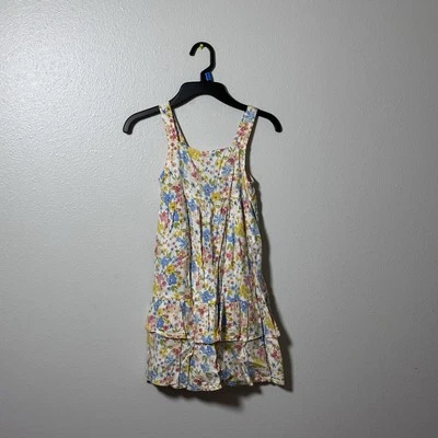 Old navy Girls Yellow Spring floral dress size S(6/7) - Image 1 of 4