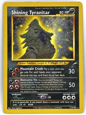Shining Tyranitar 113/105 Neo Destiny Holo - Image 1 of 4
