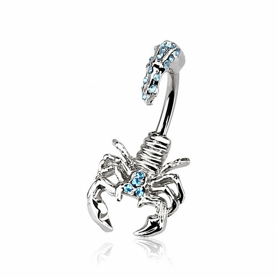 Scorpion Rhinestone Belly Piercing - Image 1 of 1