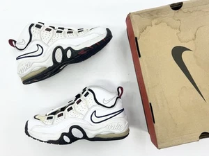 Vintage 1997 Nike Super Cool Charles Barkley weiß marineblau rot Größe 9 Herren Schuhe  - Bild 1 von 10