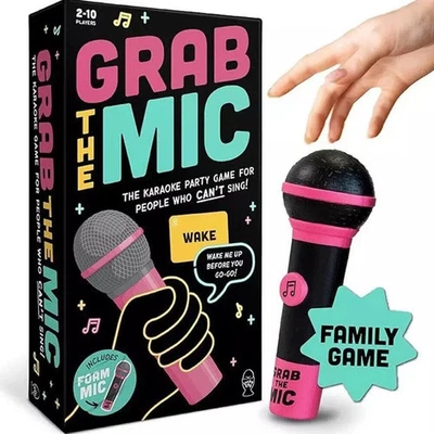 Exciting Grab the Mic Family Karaoke Board Game Lyric Cards Birthday Party UK - Image 1 of 4