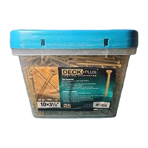 Deck Plus 48714 10 x 3.5" L Star Flat Head Exterior Deck Screws 25lb. Tan Canela - Picture 1 of 1