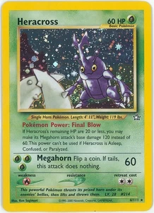 Heracross 6/111 - Neo Genesis - Carta Pokemon TCG Holo - Foto 1 di 2