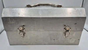 L. MAY MFG. LONCHERA DE ALUMINIO VINTAGE 14,5" LARGO SUDBURY ONTARIO CANADA BX1G - Imagen 1 de 19