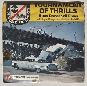Tournament of Thrills Auto View Master Packet B947 3 Reel Set & Book 1970 ABC - Picture 1 of 9
