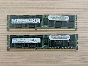 Samsung 32GB (2x16GB) 2RX4 PC3-12800R M393B2G70BH0-CK0 ECC RAM - Picture 1 of 3