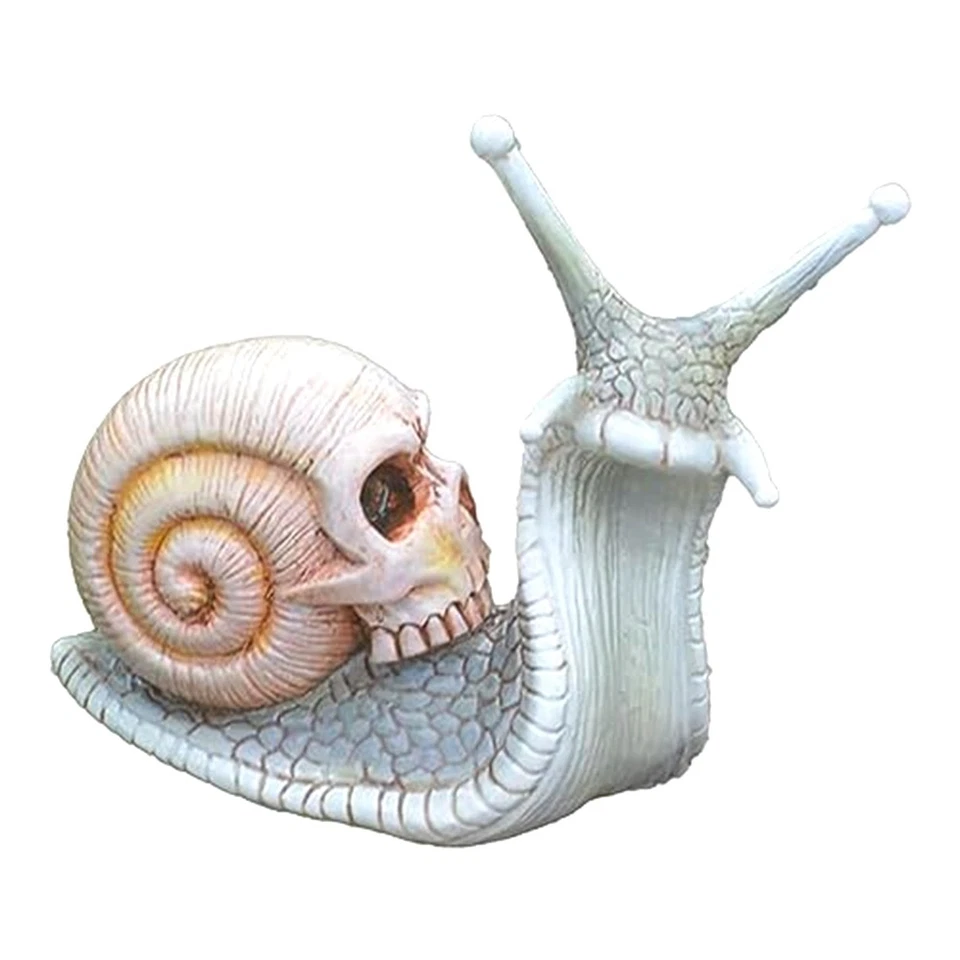 Halloween Skull Snail, Skull Sculpture, Home Decor Resin Crafts Outdoor7902 - Image 1 of 1