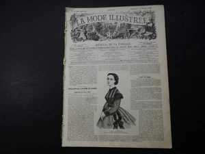 La Mode Illustree-Sunday, 4 February,1866, No.6, French Fashion Magazine. - Picture 1 of 5