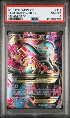 PSA 8 NM-MT 2016 POKEMON XY STEAM SIEGE #112 FULL ART Mega GARDEVOIR EX - Image 1 of 2