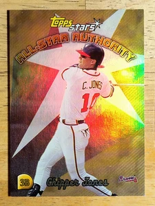 2000 Topps Stars All-Star Authority #AS9 Chipper Jones - Picture 1 of 2