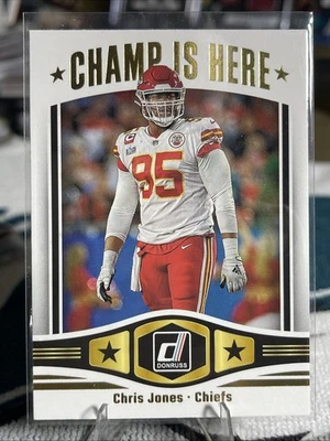 2023 Donruss Chris Jones Champ is Here #CIH-16 Kansas City Chiefs - Image 1 of 2
