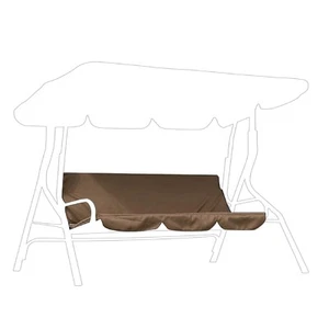Patio Swing Cushion Cover Replacement, 3‑Seat Courtyard Garden Swing Hammock,... - Picture 1 of 9