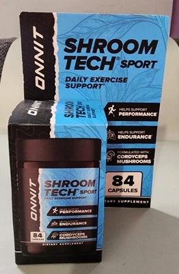 ONNIT Shroom Tech Sport Pre-Entrenamiento Suplemento Apoyo Energético Cápsulas, 84 ct Foto 1 de 4