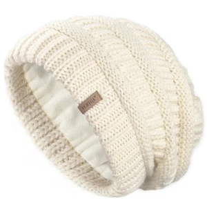 Winter Hats for Women Fleece Lined Knit Beanie Hats Slouchy Warm Beanies Ski ... - Picture 1 of 6