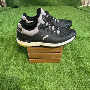 Puma ProAdapt AlphaCat Men's Spikeless Golf Shoes Black Silver Mens Size 13 - Picture 1 of 6