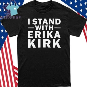 I Stand with Erika Kirk Support Shirt - Picture 1 of 3