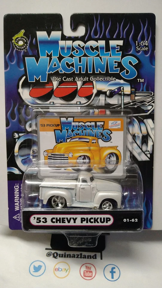 Muscle Machines '53 Chevy PU bianco (NG31) - Immagine 1 di 2