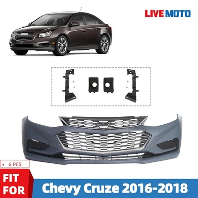 Front Bumper Cover Grille Assembly Fit For 2016 2017 2018 Chevy Cruze Foto 1 de 4