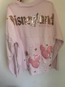 Disneyland 2024 Pink Sequins Mickey Balloon YOUTH L (11/12) Spirit Jersey - Picture 1 of 17