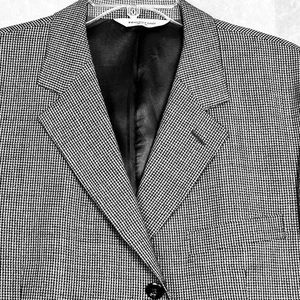 Pronto Uomo Men's Houndstooth Wool Blazer Sport Coat Jacket 3 Button - Picture 1 of 18