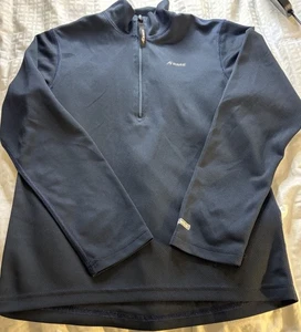 EMS Performance Shirt L/S Techwick Women Moisture Wick Quick Dry Base Zip Blue - Picture 1 of 7