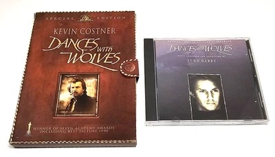 Dances With Wolves Special Edition DVD 2003 & CD Soundtrack 2-Lot Mint Discs - Image 1 of 4