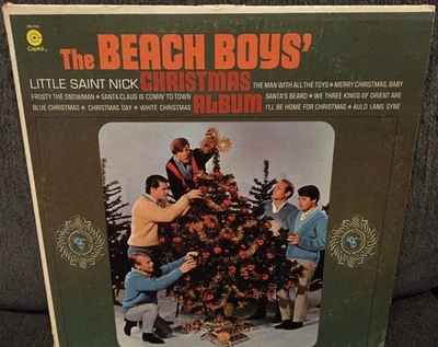 The Beach Boys Christmas Album Record Capitol Yellow Label Little Saint Nick LP Foto 1 de 3
