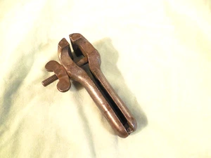 Vintage Handschraubstock 1,5" schraffierte Backen Made in USA Markenlos funktionstüchtig - Bild 1 von 5