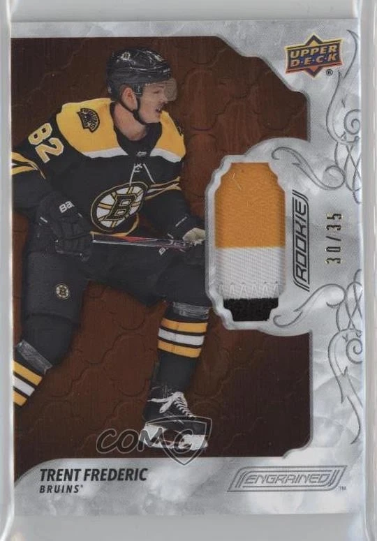 2019-20 Engrained Rookies Mahogany Premium Material /35 Trent Frederic Rookie RC - Image 1 of 2