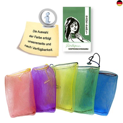 5 Stück Perligran Seifenbeutel Bade-Perli Seifenschwamm Seifennetz Badenetz  - Bild 1 von 4