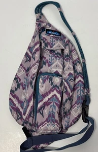 Kavu Rope Sling Bag Lila Ikat Umhängetasche Rucksack Wandern Polyester 5 Taschen - Bild 1 von 8
