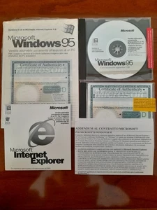 Microsoft Windows 95 + Office 97 Small Business Edition licenze originali e cd - Foto 1 di 6