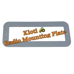 Graue Kioti Platte zur Montage von Single DIN Stereo Radio Halterung grau - Versand am selben Tag - Bild 1 von 3