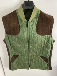 Belstaff Hunting Shooting Bodywarmer Gilet Size Large 42-44” Suede Patches - Picture 1 of 9