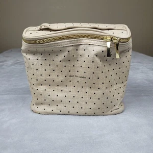Borsa pranzo Kate Spade Out to Lunch crema e pois nera con manico - Foto 1 di 10