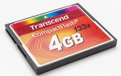 Transcend 4GB Cf Card 133x Compact Flash - Image 1 of 3