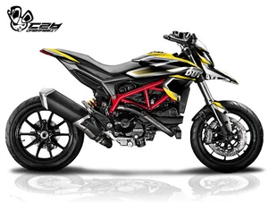 NEW Graphic kit for DUCATI Hyper Motard 821 939 (13-18) Full Graphic kit (DC-Y) - Picture 1 of 8