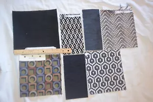 Dollhouse Fabric Remnants For Furniture Making Textured Textiles Black Lot - Picture 1 of 13