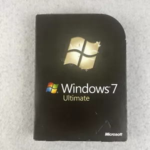Microsoft Windows 7 Ultimate 32 & 64 Bit DVDs Genuine MS WIN Full Retail Box Key - Picture 1 of 5