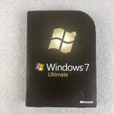 Microsoft Windows 7 Ultimate 32 & 64 Bit DVDs Genuine MS WIN Full Retail Box Key - Image 1 of 4