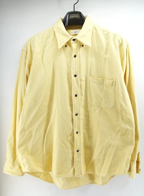 Camisa de Pana J CREW Oarsman Grande Amarilla Exterior Preppy Para Hombres Años 90 De Colección Foto 1 de 4
